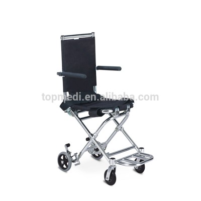 TOPMEDI Travel portable aluminum Airplane Aisle transport wheelchair