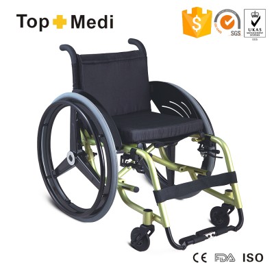 Topmedi High End Product Handicapped Equipment carbon fiber leisure sport wheelchair for disabled