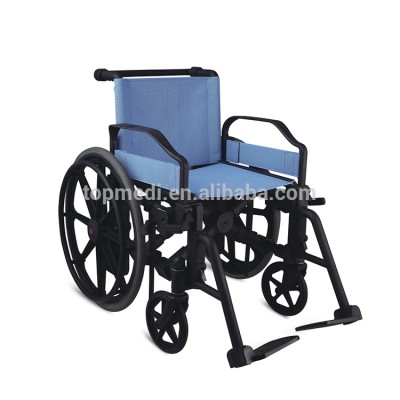 Hospital plastic frame wheelchair for handicapped