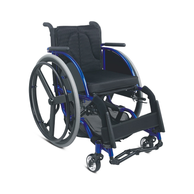 TOPMEDI Deluxe Leisure Wheelchairs with Carbon Fiber Rear Wheel Made in China Waimaotong Supplier