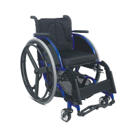 TOPMEDI Deluxe Leisure Wheelchairs with Carbon Fiber Rear Wheel Made in China Waimaotong Supplier